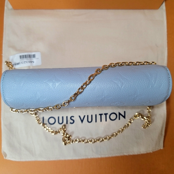 Louis Vuitton Lily WOC Wallet On Chain Blue Hour Monogram Empreinte Shoulder Bag - Picture 8 of 14